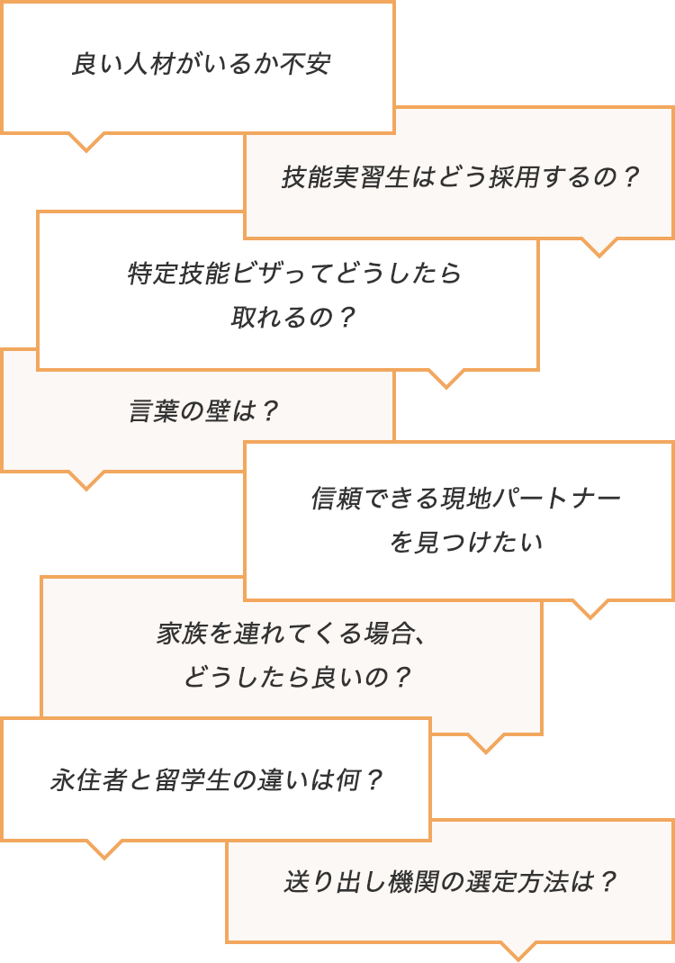 こんな事が障害になっていませんか？